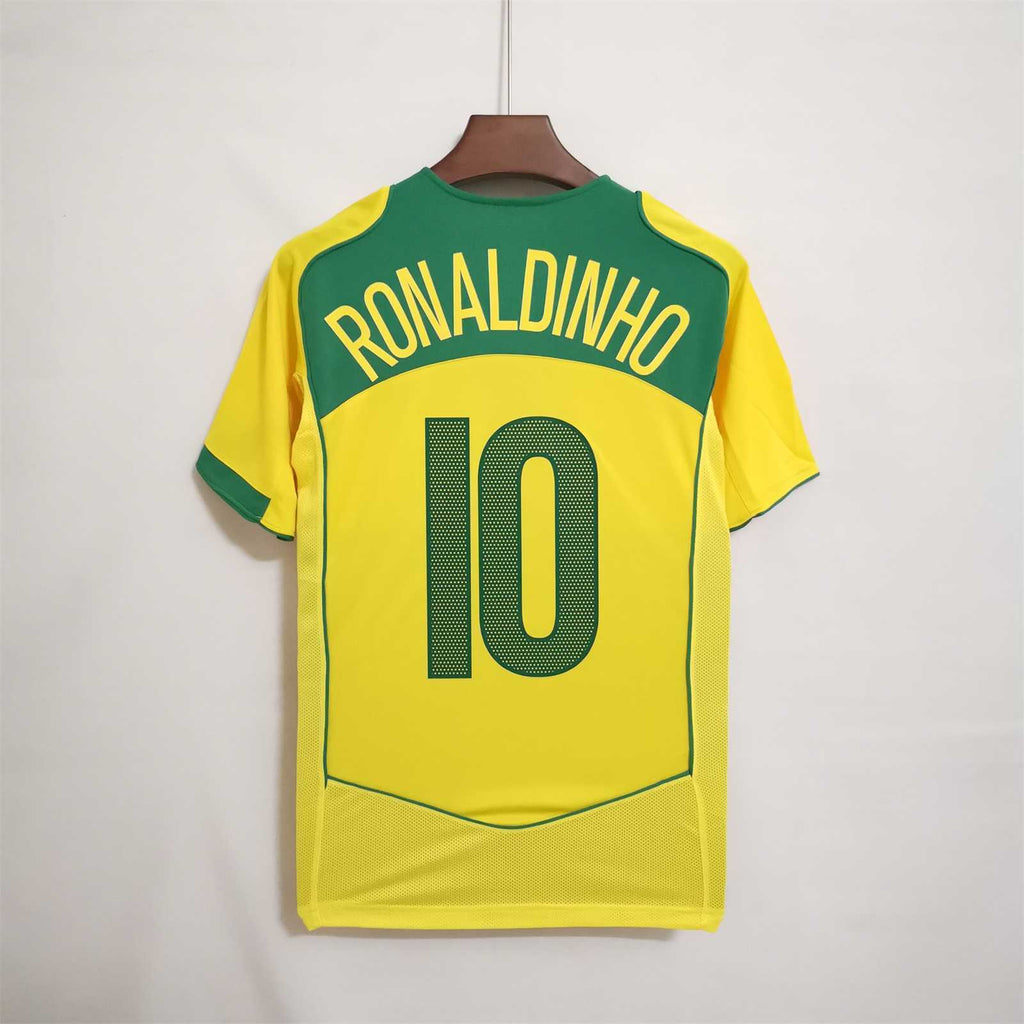 Camiseta Brasil Local 2004 – Ronaldinho #10