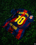 Barcelona Local 25/26 con parches de la UCL