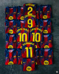Barcelona Local 25/26 con parches de la UCL