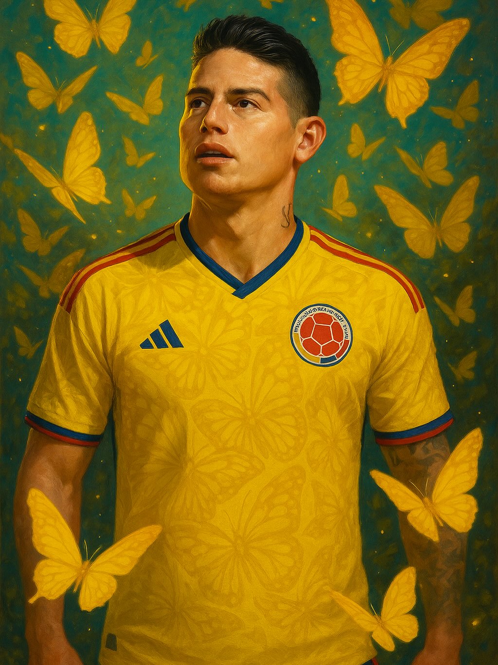 Camiseta Colombia Local 2026 “Mariposas Amarillas” – Mundial
