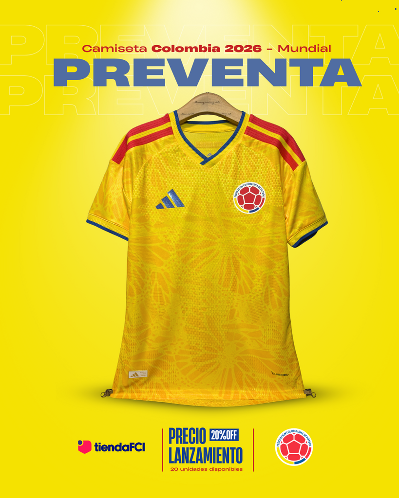 Camiseta Colombia Local 2026 “Mariposas Amarillas” – Mundial