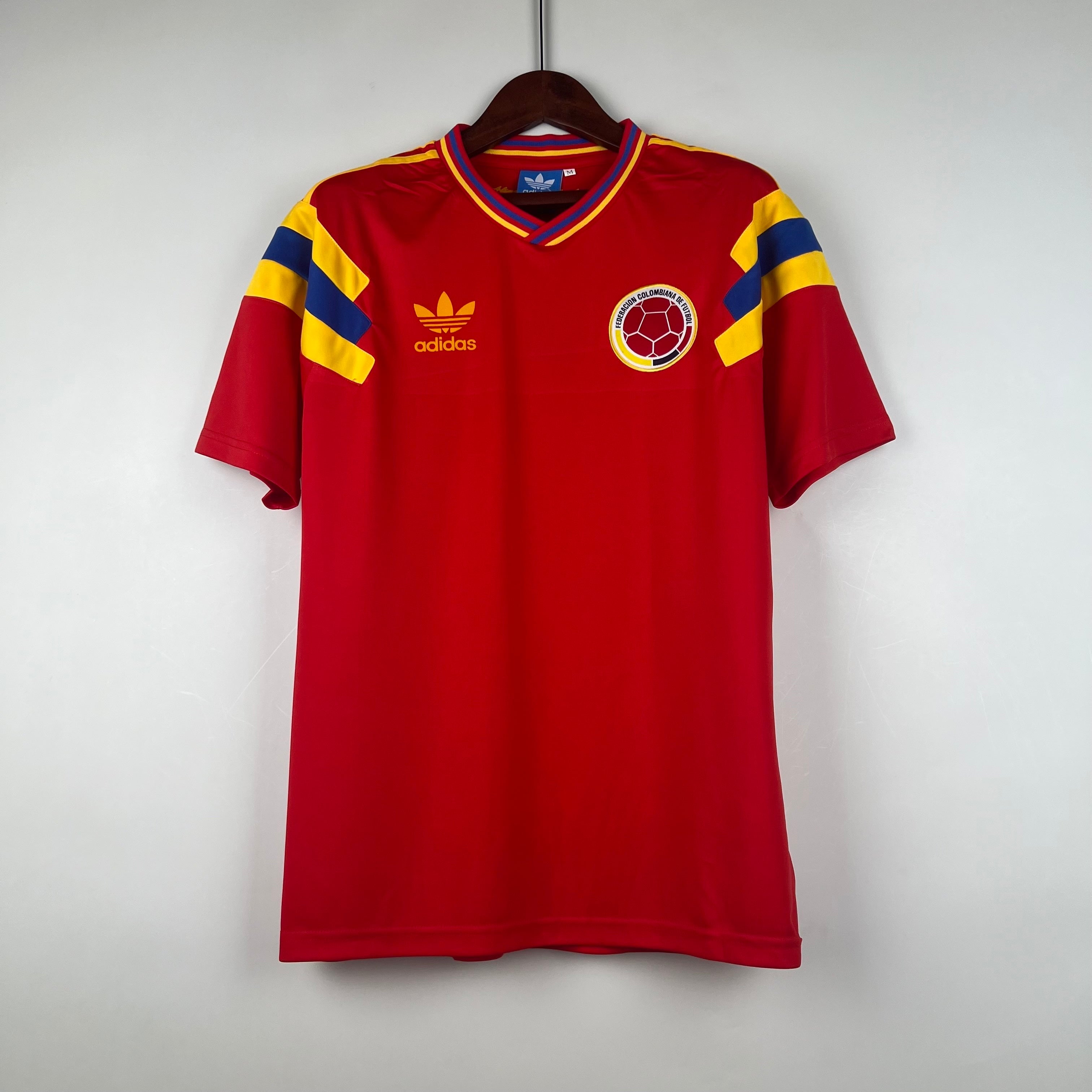 Camiseta Colombia Retro 90 Visitante Roja