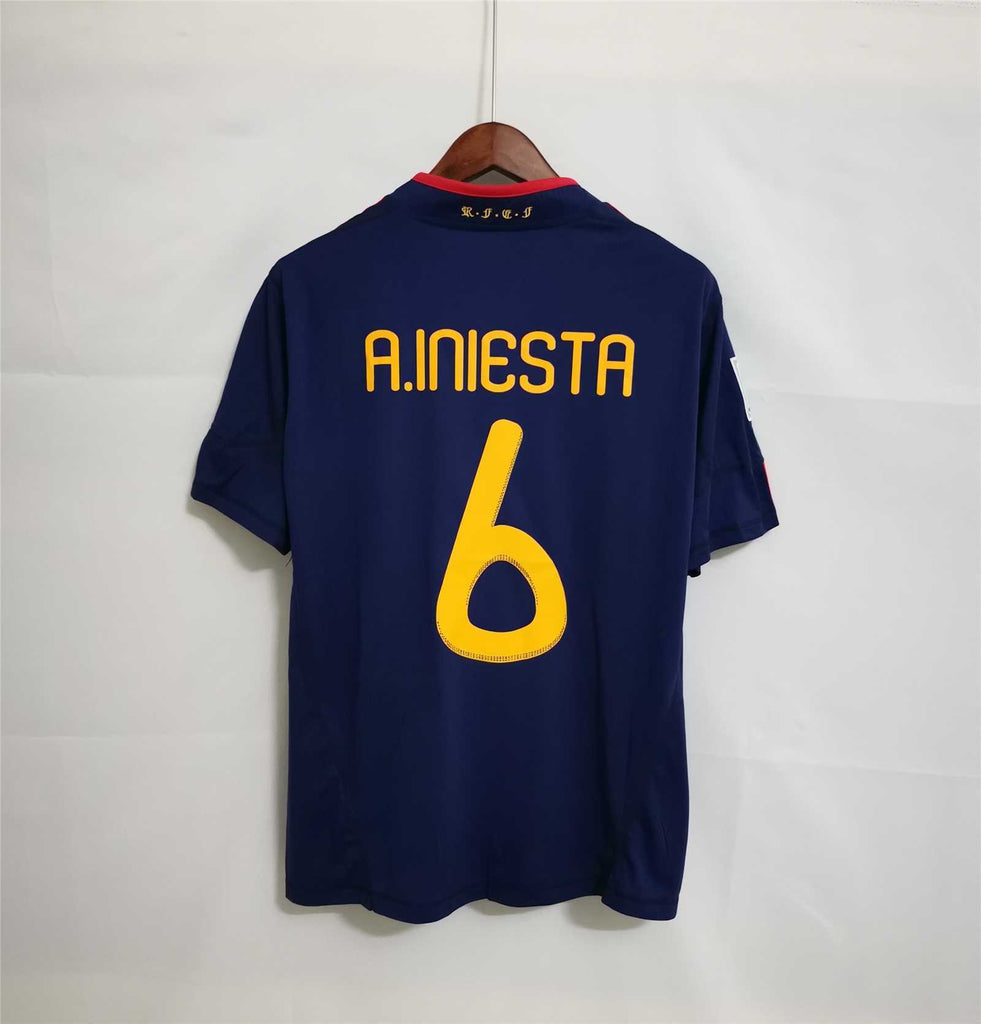 Camiseta España 2010 Visitante – Iniesta #6